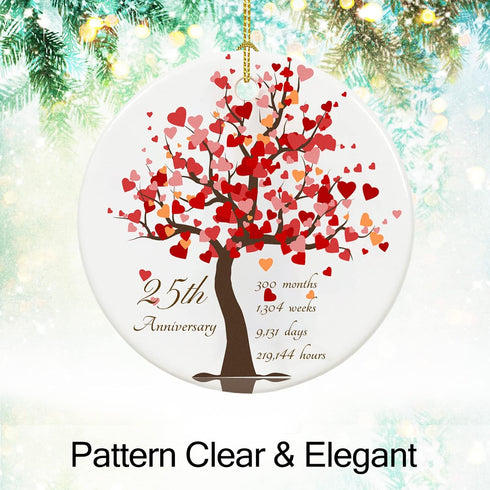 25th Anniversary Ornament Gift